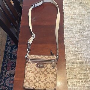 Coach Brown Signature Crossbody Bag